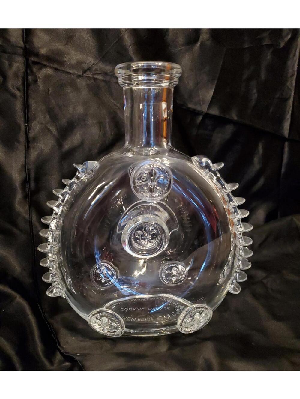 Baccarat Crystal Cognac Decanter,no Stopper,one Side Spine Chipped